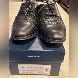 Cole Haan Women's Jagger Grand Weave Oxford, Black, 8.5 B US